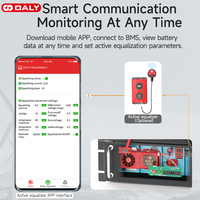 Daly-batería inteligente lifepo4 bms, 48v, 16s, 150a, con función BT, paquete de batería dali, 48v, bms