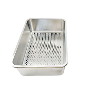 WOTAI New Product Stainless Steel With Shifter Litter Sifter <strong>Box</strong> 60*40*20cm 15cm <strong>Cat</strong> Basin Toilet - Product Image 6