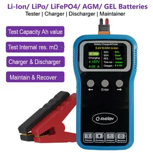 BM6018 tester di capacità della batteria al litio analizzatore di scarica di ricarica della batteria per li-ion LiFEPO4 AGM GEL NIMH