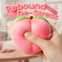 Jouet en peluche pêche à remontée lente, anti-stress, cadeau en peluche rembourré (Rose)