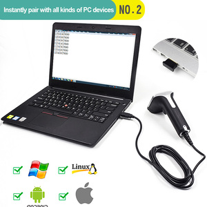2.4G Wireless Barcode Reader 1D 200M Long Distance Communication Barcode Scanner Gun POS System With 16MB Memory - Product Image 2