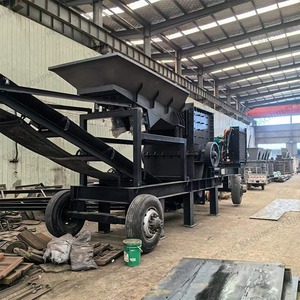 Mesin Diesel portabel kecil penghancur batu gerak rahang penghancur dengan layar Harga bagus 400*600 penghancur palu seluler - Product Image 1