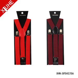 Zhejiang vente en gros personnalisé noir jaune plaine pas cher <span class=keywords><strong>garçon</strong></span> élastique 3 Clips <span class=keywords><strong>bretelles</strong></span> pour hommes - Product Image 6