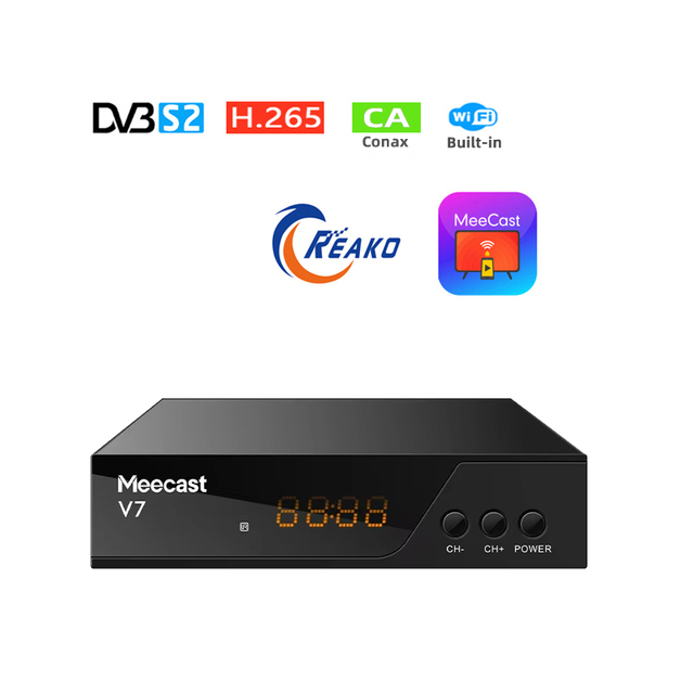 Digital Satellite TV Set Top Box DVB-S2 HEVC H265 1080P GX6605H1 YouTube Support CA Card Slot HD TV Box