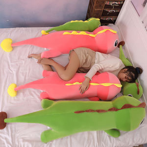 Nouveauté créative : Coussin en peluche longue et moelleuse en forme de <span class=keywords><strong>dinosaure</strong></span> aux grands yeux, vente directe usine, coussin décoratif mignon en forme d'animal - Product Image 5