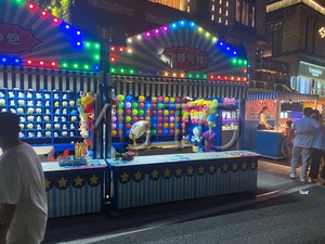 Stand de jeu de fléchettes avec ballons de carnaval à vendre | Gagner de l'argent avec un jeu de kiosque de fête foraine en plein air pour les parcs d'attractions - Product Image 3
