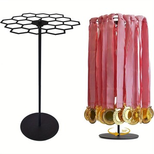 Wansheng Rotatable <b>Medal</b> <b>Hanger</b> Metal Desktop Display Rack For Storage Living Room 360 Degree Rotation - Product Image 1