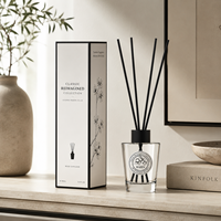 Coffrets de diffuseurs de parfum personnalisés, boîte d'emballage de luxe, flacon en verre de 90 ml, parfum d'ambiance pour la maison, coffret cadeau, OEM, étiquette privée, vente en gros