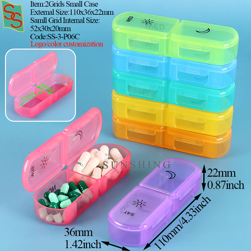 P06C Estuche Pequeño de 2 Compartimentos