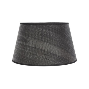 Pantalla cónica abierta E27, madera negra, 40x30x25 cm - ideal para decoración de interiores y diseño de iluminación. - Product Image 1