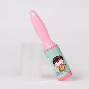 Hướng dẫn sử dụng dùng một lần 10cm 30 60 90 105 tờ băng dính giấy dính quần áo bụi làm sạch con lăn có nắp - Product Image 4