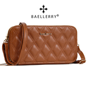 Baellerry Women's Crossbody Phone Bag Blue Quilted Zipper Shoulder Bag Multiple Pockets Portable Everyday Use - Product Image 4