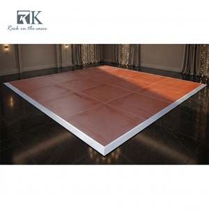 Plancher de danse en bois avec bords en aluminium, portable, pour événements intérieurs - Product Image 2