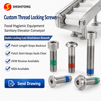 Vis de verrouillage fileté sur mesure en acier inoxydable 304 316L, vis à tête hexagonale pour applications sanitaires, ascenseurs et convoyeurs – Fabricant