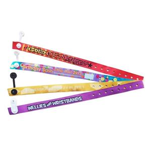 Bracelets tissés arc-en-ciel de haute qualité, personnalisés, promotionnels, imprimés, pour événements et festivals, fournisseur d'or - Product Image 5