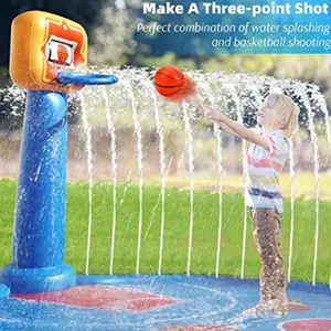 Sprinkler For Kids Splash Pad Water Toys Summer Toys Water Basketball Summer Outdoor Water Play Mat Toys