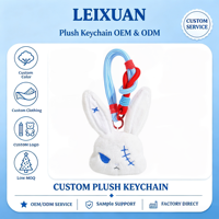 Pendentif en peluche à thème animal Lapin Punk, Ornement en peluche, Porte-clés portable, Décoration décontractée, Style streetwear, Cadeau d'anniversaire