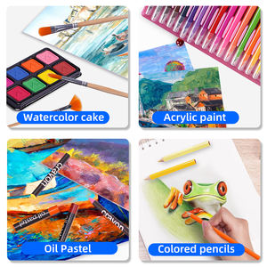 ชุดเครื่องเขียนศิลปะ 208 ชิ้น ชุดดินสอวาดภาพ ปากกาสำหรับศิลปินสีน้ำ อุปกรณ์ศิลปะสำหรับการวาดภาพ - Product Image 5