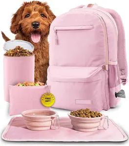 pet carriers travel bag weekend pet travel sets for dogs and cats, airline approved Tote organizer with versatile pocket