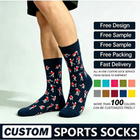 Chaussettes de golf personnalisables, chaussettes de golf amusantes et originales, cadeaux de golf pour hommes, logo personnalisé, chaussettes en coton colorées pour hommes, chaussettes de travail pour hommes