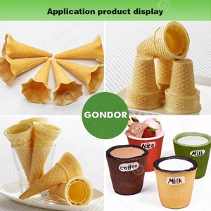 Lăn Hướng dẫn sử dụng đầy đủ cup bán Maker waffer Trung Quốc Ice Cream Biscuit Mini đường làm cho tự động Icecream Cone máy - Product Image 6