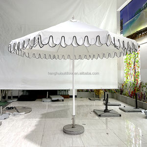 Sombrillas de Jardín de <span class=keywords><strong>9</strong></span> Pies para Exteriores, con Logotipo Personalizado, Parasoles de Poliéster 100%, con Borde Festoneado, para <span class=keywords><strong>Patio</strong></span>, Playa o Piscina - Product Image 4