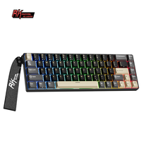 Clavier mécanique de jeu RK Royal Kludge RK68 HE Black Shadow 8000Hz 8K à faible latence avec interrupteurs magnétiques
