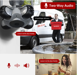 Regis 8K 16MP <span class=keywords><strong>WIFI</strong></span> <span class=keywords><strong>IP</strong></span> CCTV <span class=keywords><strong>Camera</strong></span> 360 độ phát hiện con người ứng dụng xoay bốn ống kính không dây bảo mật mạng hai chiều âm thanh đám mây - Product Image 5