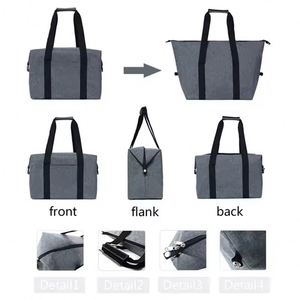 Large Cooler Bag Thermal <b>Insulated</b> <b>Lunch</b> <b>Box</b> Picnic Ice Beer Wine Barbecues Camping Food Fresh Keeping Container Handbag - Product Image 4