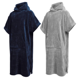 Cotone fasciatoio personalizzato <span class=keywords><strong>Poncho</strong></span> con cappuccio asciugamano surf <span class=keywords><strong>Poncho</strong></span> asciugamano per adulti - Product Image 4