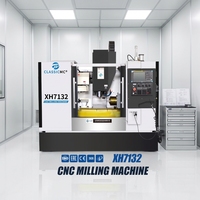 Centro de Mecanizado Vertical CNC de Precisión XH7132, Recorrido de 600x320x450mm, Husillo BT40 para Piezas Pequeñas de Moldes