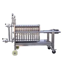 उच्च गुणवत्ता वाले स्टेनलेस स्टील 304 हाइड्रोलिक ठीक कीचड़ तेल फलों का रस फिल्टर के लिए फिल्टर प्रेस मशीन