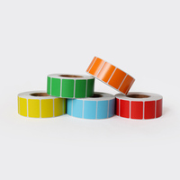 Etiquetas adhesivas de color | Pegatinas de etiquetas en blanco directas de fábrica | Pegatinas de embalaje en rollo