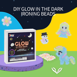 7500 Pezzi Set di Perline Luminose Colorate Fai-da-Te, Perline da Stirare Magiche, <span class=keywords><strong>Giocattolo</strong></span> Artigianale Fatto a Mano, Set di Diversi Tipi di Perline Fuse - Product Image 2