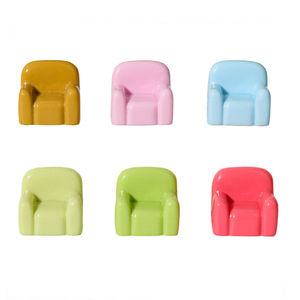 Sillón en Miniatura de Resina, Accesorios Decorativos para el Hogar, Escritorio, Coche, Adorno Abstracto con Forma de Dibujo Animado, Manualidades de Plástico - Product Image 1
