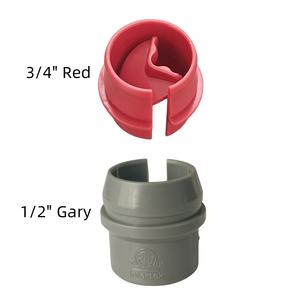 Conector de Cable Termocontraíble de Nailon Rojo de 3/4 Pulgadas, Accesorio de Encaje sin Metal para Organización de Cables, Material PP, Certificación ETL CETL - Product Image 2