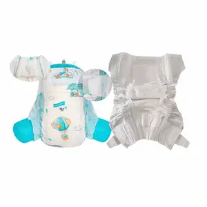 Panpansoft-Couches pour bébé en coton non tissé avec du ruban adhésif à la taille, couche de sève importée douce, couche pour bébé de haute qualité