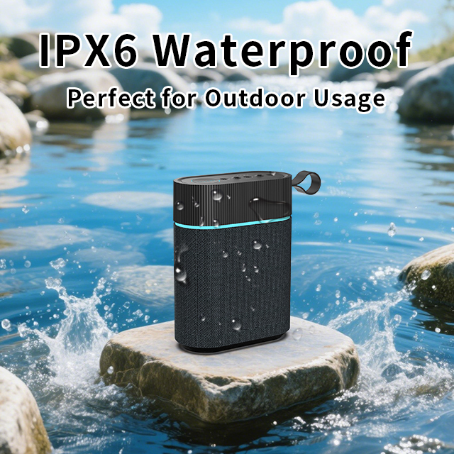 Factory Direct 40W Output Power Portable Speaker with IPX 6 Indoor and Outdoor LED Lights OEM and ODM Options Soundbar
