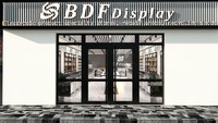 Conception de magasin de téléphonie mobile haut de gamme, production et fourniture de présentoirs haut de gamme, conception de boutique de téléphonie mobile, conception 3D gratuite