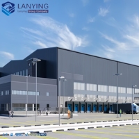 Edificio de Almacén de Estructura de Acero Ligero Moderno con Taller Prefabricado Estándar Australiano para Uso en Centros Comerciales y Oficinas