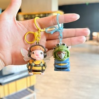 Nouveau Grand Porte-clés Pendentif en PVC Électroplaqué, Personnages de Dessin Animé Delta Force, Weevil Haki Bee, Merchandise de Jeu, Ornement, Boîte Mystère, Petit Cadeau