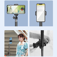 Trépied pliable léger Yinzam Professional Projector 2.1M pour appareil photo reflex numérique, téléphone, projecteur vidéo, support de sol