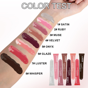 Private Label Custom Logo OEM ODM 24 Hours Color Non Sticky Plumping Formula 8 Default Shades Waterproof High Shine <b>Lip</b> <b>Gloss</b> - Product Image 3