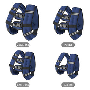 Customized 15/20/25/30LB <b>Strength</b> <b>Training</b> Adjustable Running Weight Vest With Pocket for Walking - Product Image 3