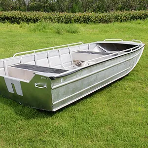 Yacht de sport de luxe en aluminium de Chine, bateau de pêche, moteur hors-bord, accessoires de dérive inclus, coque en aluminium PVC de luxe - Product Image 1