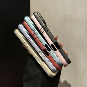 Colore opaco blocco per <span class=keywords><strong>iPhone</strong></span> 16 custodia per telefono <span class=keywords><strong>iPhone</strong></span> <span class=keywords><strong>11</strong></span> 12 13 14 15 16 desert <span class=keywords><strong>gold</strong></span> splicing in pelle texture custodia rigida - Product Image 5