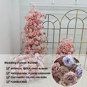 Customized Purple Pink Rose Trailing <b>Flower</b> Runner Handmade Wedding Decoration for Events Parties for Valentine's Day - Product Image 2