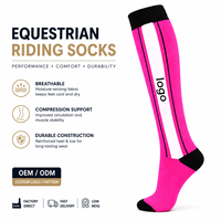 Chaussettes d'équitation professionnelles personnalisées avec logo, respirantes, durables et renforcées
