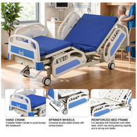 Lit d'hôpital manuel à trois fonctions de marque YD durable de classe I pour les cliniques et les soins aux patients âgés