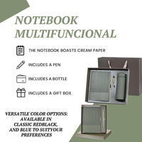 Carnet de notes professionnel en cuir PU A5 personnalisé, ensemble cadeau d'entreprise avec stylo, journal professionnel pour cadeaux promotionnels